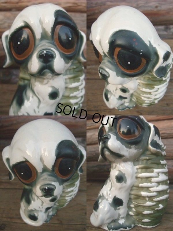 画像3: 60s Vintage Ceramic BIG SAD EYES DOG #C (NK189) 