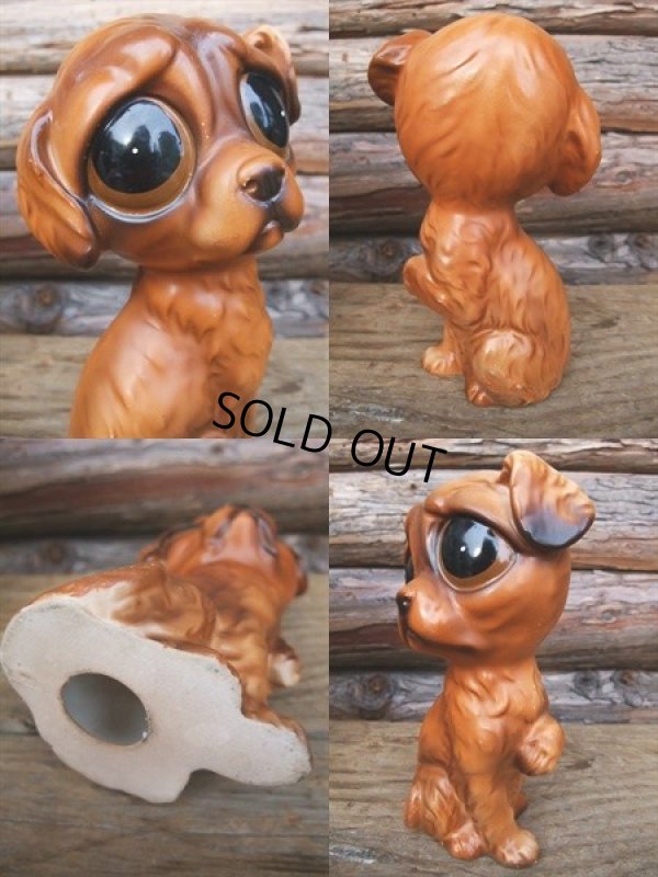 画像2: 60s Vintage Ceramic BIG SAD EYES DOG #B (NK190) 