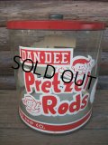 Vintage Pretzel Rods Store Display Can (NK-227)