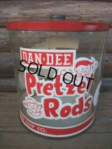 Vintage Pretzel Rods Store Display Can (NK-227)