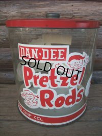Vintage Pretzel Rods Store Display Can (NK-227)