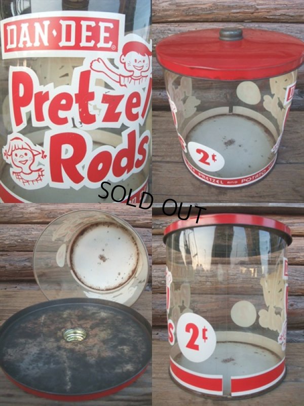 画像2: Vintage Pretzel Rods Store Display Can (NK-227)
