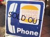 Vintage Buger King Phone Sign (NK-246)