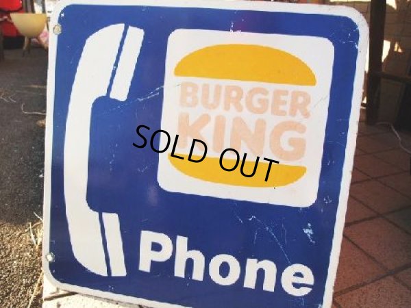 画像1: Vintage Buger King Phone Sign (NK-246)