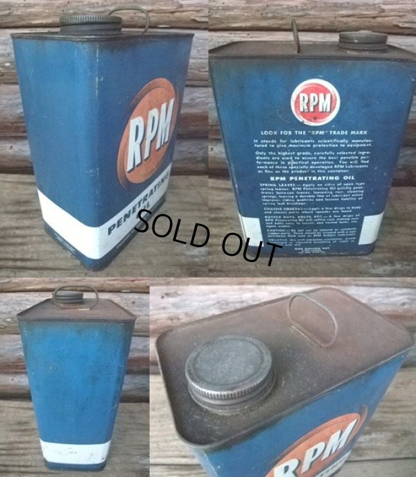 画像2: Vintage RPM 1GL Motor Gas/Oil  Can (NK-276) 