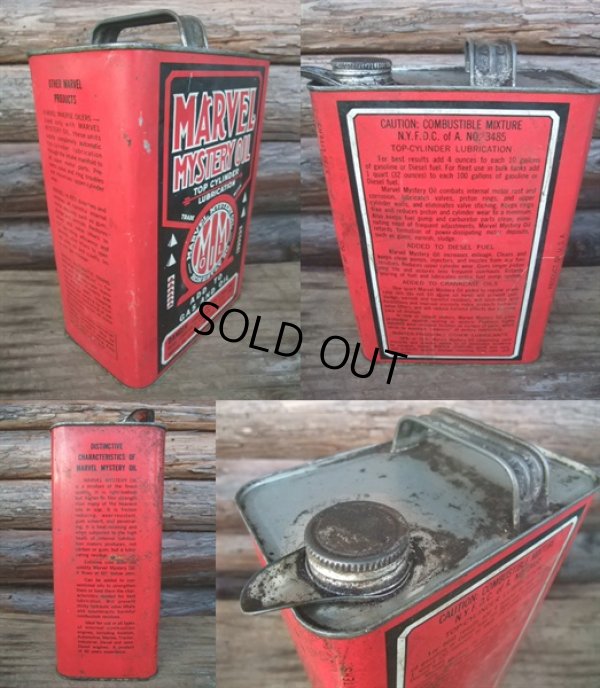 画像2: Vintage MARVEL MYSTERY 1GL Motor Gas/Oil  Can (NK-271) 