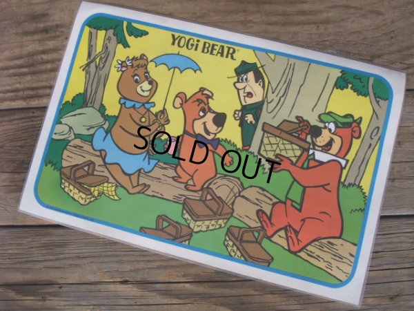 画像1: 70s Vintage Luch Mat YOGI BEAR (NK-301) 