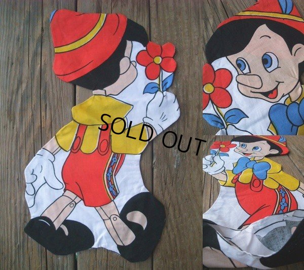 画像2: Pinocchio Vintage Fabric Pillow Cushion Panel (NK-347) 