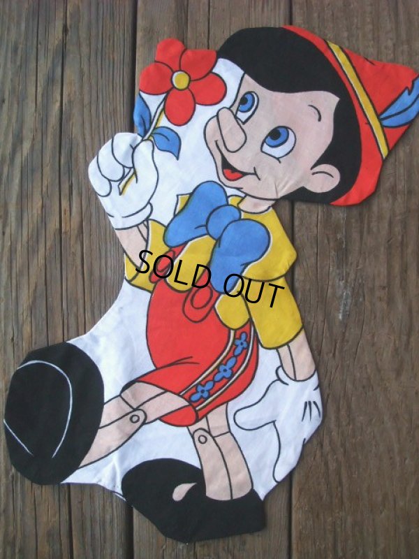 画像1: Pinocchio Vintage Fabric Pillow Cushion Panel (NK-347) 