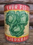 画像1: Vintage SILVER FLOSS Tin Can (NK-390) (1)