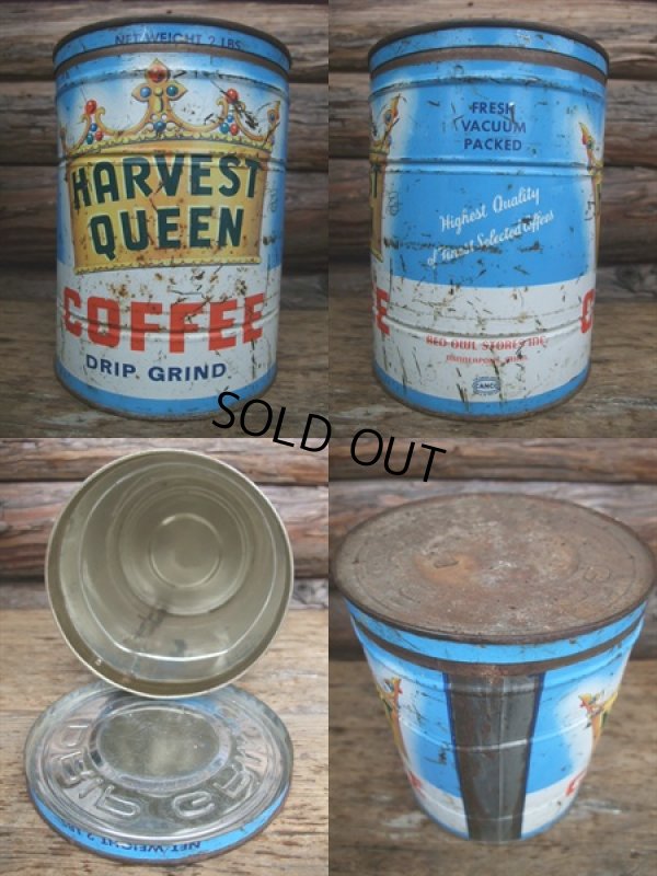 画像2: Vintage Harvest Queen Coffee Tin Can (NK-392)