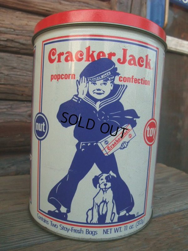 画像1: 90s Vintage Cracker Jack Tin Can #07 (NK-431）