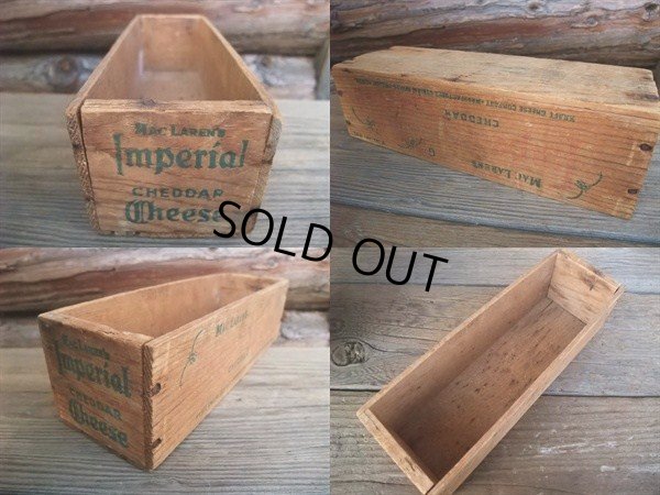 画像2: Vintage Wooden Cheese Container Box #F (NK-441）