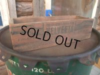 Vintage Wooden Cheese Container Box #C (NK-438）