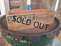 Vintage Wooden Cheese Container Box #B (NK-437）