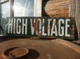 画像1: 40s Vintage High Voltage Porcelain Sign (NK-470) (1)