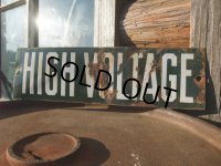 40s Vintage High Voltage Porcelain Sign (NK-470)