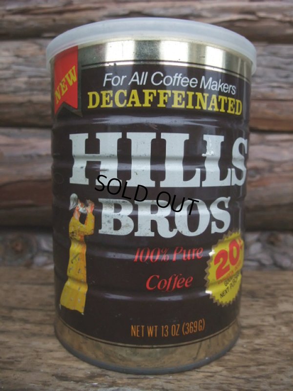 画像1: Vintage Hills Bros Coffee Tin Can #D (NK-388)