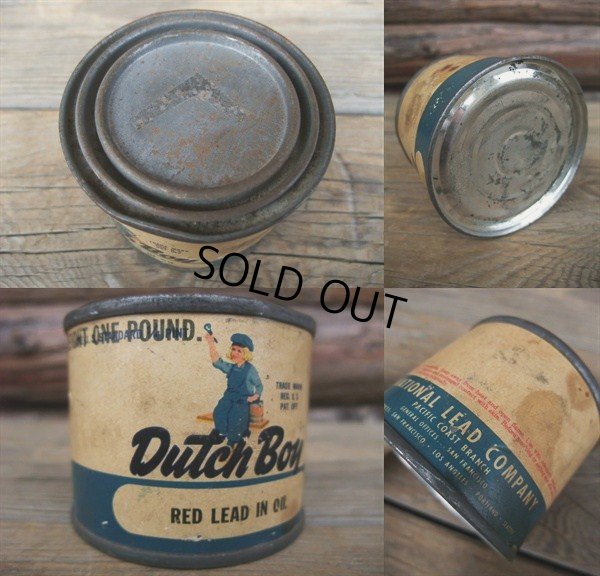 画像3: Vintage Dutch Boy Paint / Red Lead in Oil Can (NK495)