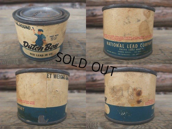 画像2: Vintage Dutch Boy Paint / Red Lead in Oil Can (NK495)