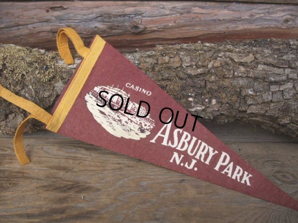 画像1: Vintage Souvenir Pennant / ASBURY PARK (NK-515) 