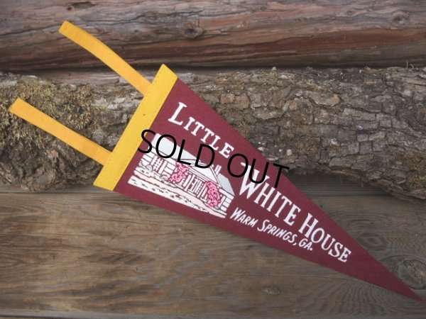 画像1: Vintage Souvenir Pennant / LITTLE WHITE HOUSE (NK-508) 