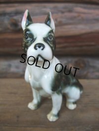 60s Vintage Boston Terrier Ceramic Statue (NK-542)