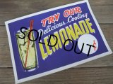 SALE!! Vintage LEMONADE AD Poster Sign (NK562) 