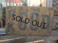 40s Vintage Lisence Plate / RK60D (NK-574)