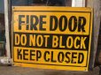 画像1: Vintage Road Sign FIRE DOOR (NK595)  (1)