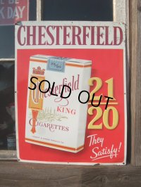 Vintage Store Sign / CHESTERFIELD CIGARETTS (NK594) 