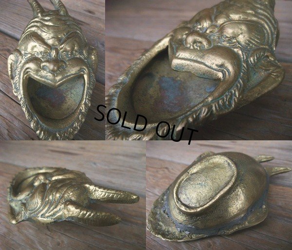 画像2: Vintage DEVIL Bronze Ashtray (NK-611)