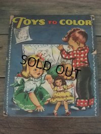 50s Color Book / Toys to Color (NK-635) 