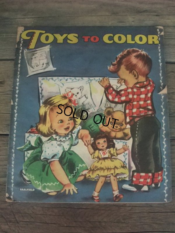 画像1: 50s Color Book / Toys to Color (NK-635) 