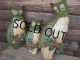 60s Vintage SEXTON Wall Decor Owls (NK-650)