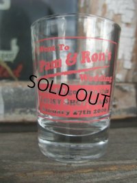 Shot Glass Pam & Ron's Wedding (NK716)
