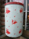 画像1: Vintage Happy Holiday Tin Can (NK735) (1)