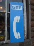 画像1: Vintage Public Telephone Sign / GTE (NK827)  (1)