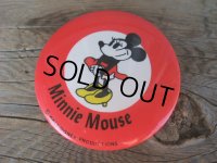 Vintage Disney Badge / Minnie Mouse #B (NK835) 