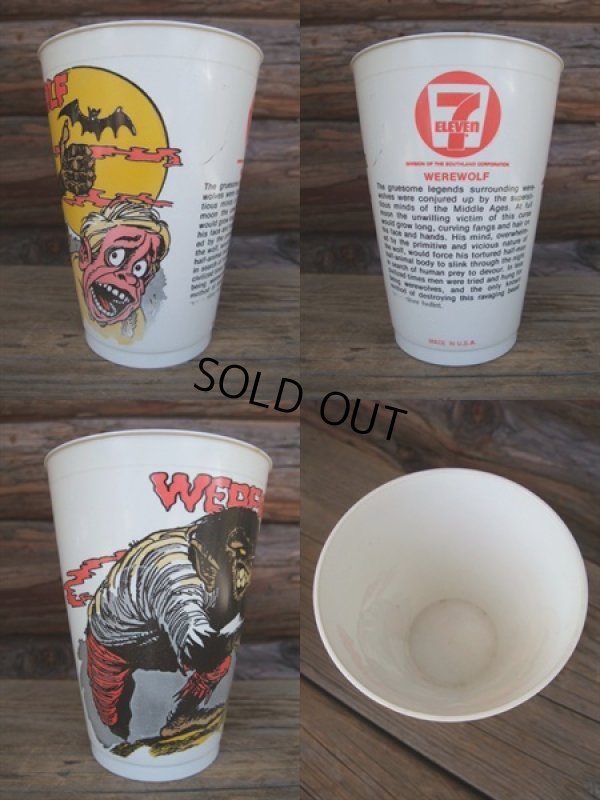 画像2: 70s Vintage Seven-Eleven Monster Cup WEREWOLF (NK881)