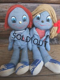 70s Vintage LEVI'S Denim Rag Doll Set (AC130)