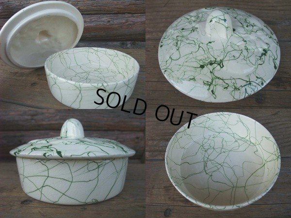 画像2: 60s Mid-Century Vintage Ceramic Candy Pot (NK979)