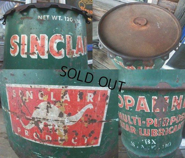 画像3: Vintage Drum SINCLAIR 120 lb Oil Can (NK986)