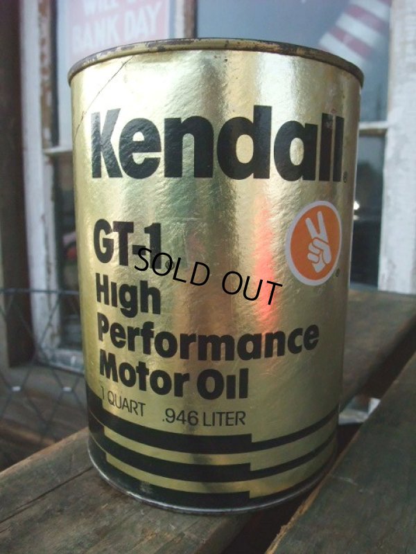 画像1: Vintage Kendall Quart Can Motor Gas Oil (NK1006) 