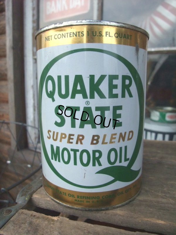 画像1: Vintage QUAKER STATE Motor Gas/Oil Can (PJ029) 