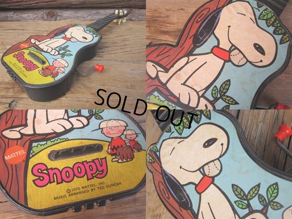 画像2: 70s Vintage Musical Guitar Snoopy (PJ056) 