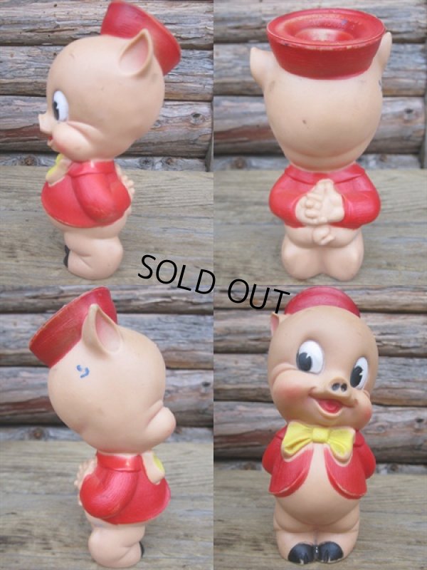 画像2: Vintage Sun Rubber Doll Porky Pig (PJ067)