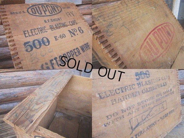 画像3: Vintage DUPONT Wood Box　- C (PJ088) 