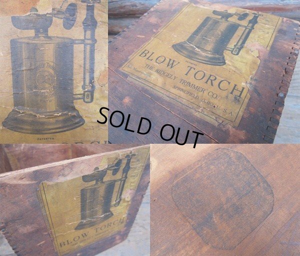 画像3: Vintage BROW TORCH Wood Box (PJ090) 