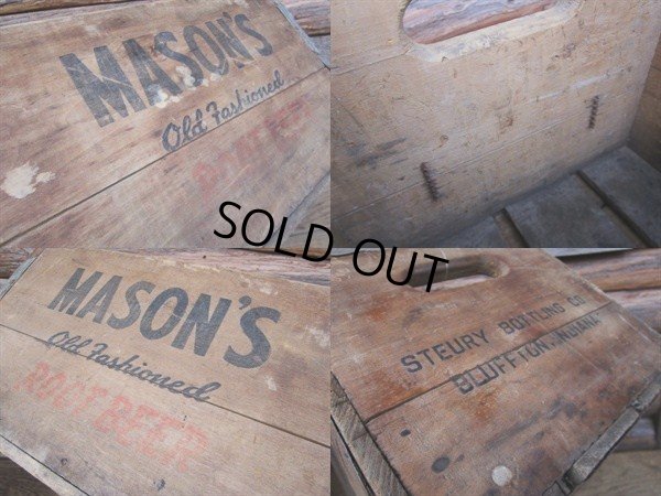 画像3: Vintage MASON'S ROOT BEER Wood Box (PJ089) 